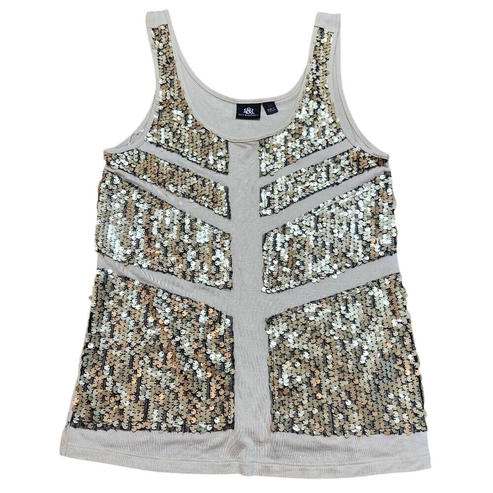 Rock & Republic Gold Sequined tank to